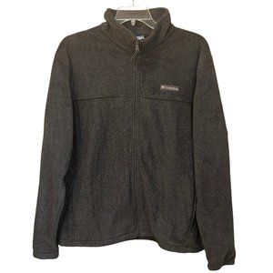 Men's Columbia Dark Grey Full Zip Fleece‎ Jacket Size XL
